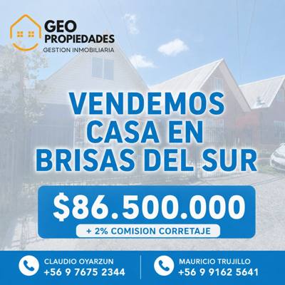 VENDEMOS CASA EN SECTOR BRISAS DEL SUR MIRASOL