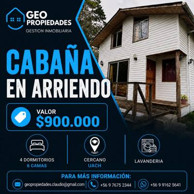 ARRENDAMOS CABAÑA IDEAL PARA EMPRESA