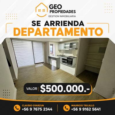 ARRIENDAMOS DEPARTAMENTO EN CONDOMINIO ALTO MIRADOR – JARDÍN AUSTRAL