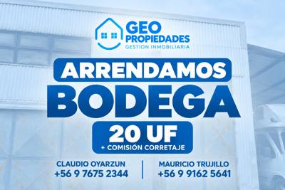 ARRENDAMOS CENTRICA BODEGA