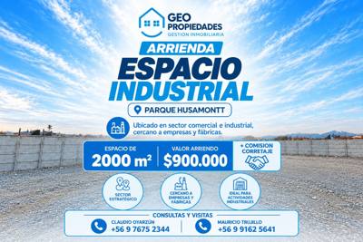 ARRENDAMOS ESPACIO INDUSTRIAL