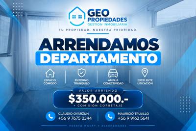 ARRENDAMOS COMODO DEPARTAMENTO PARA 1 PERSONA