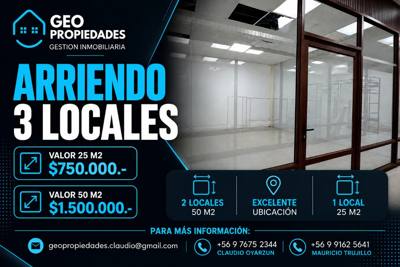 ARRENDAMOS LOCALES EN CENTRO DE PUERTO MONTT
