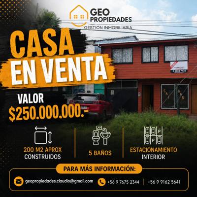 VENDEMOS CASA Y LOCAL COMERCIAL EN PUERTO MONTT