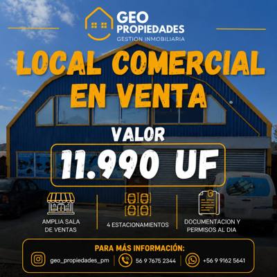 VENDEMOS LOCAL COMERCIAL EN PUERTO MONTT EN FUNCIONAMIENTO