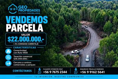 VENDEMOS PARCELA EN PARQUE RESIDENCIAL LUMANTU