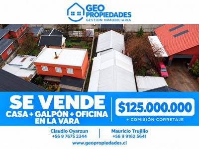 VENDEMOS CASA + GALPON + OFICINA